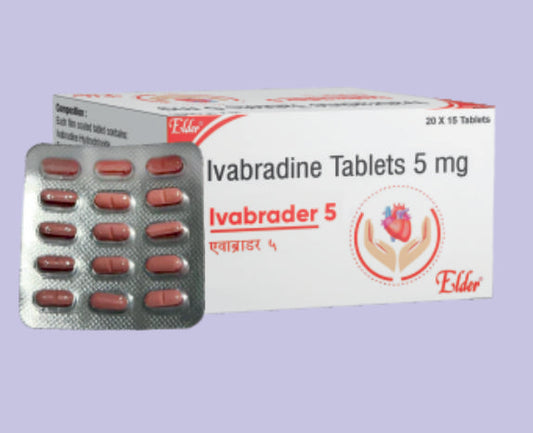 IVABRADER 5 TABS 15'S ( Ivabradine 5mg ) by Elder