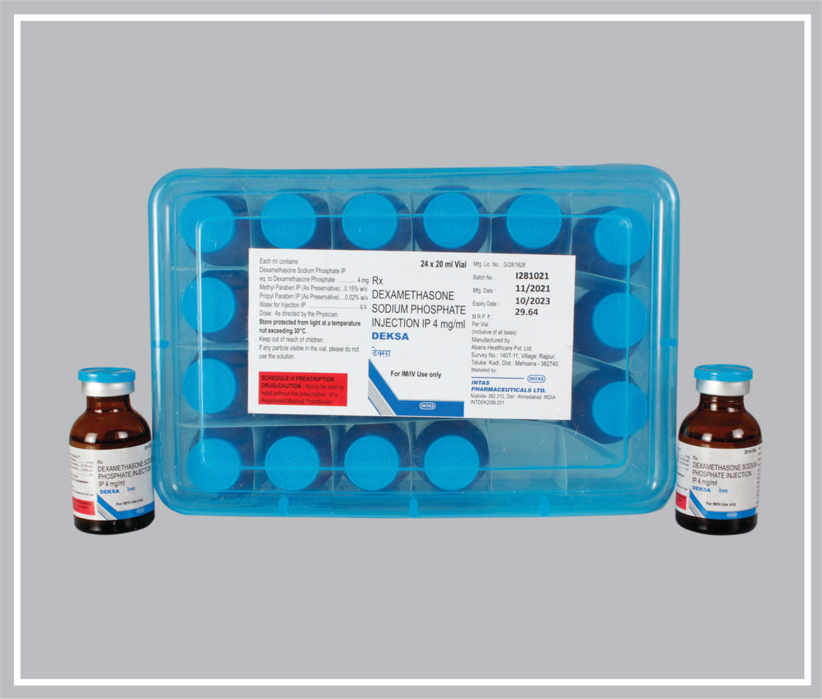 Deksa Inj. 20Ml (Dexamethasone Sodium Phosphate 4 Mg/Ml Inj) By Intas