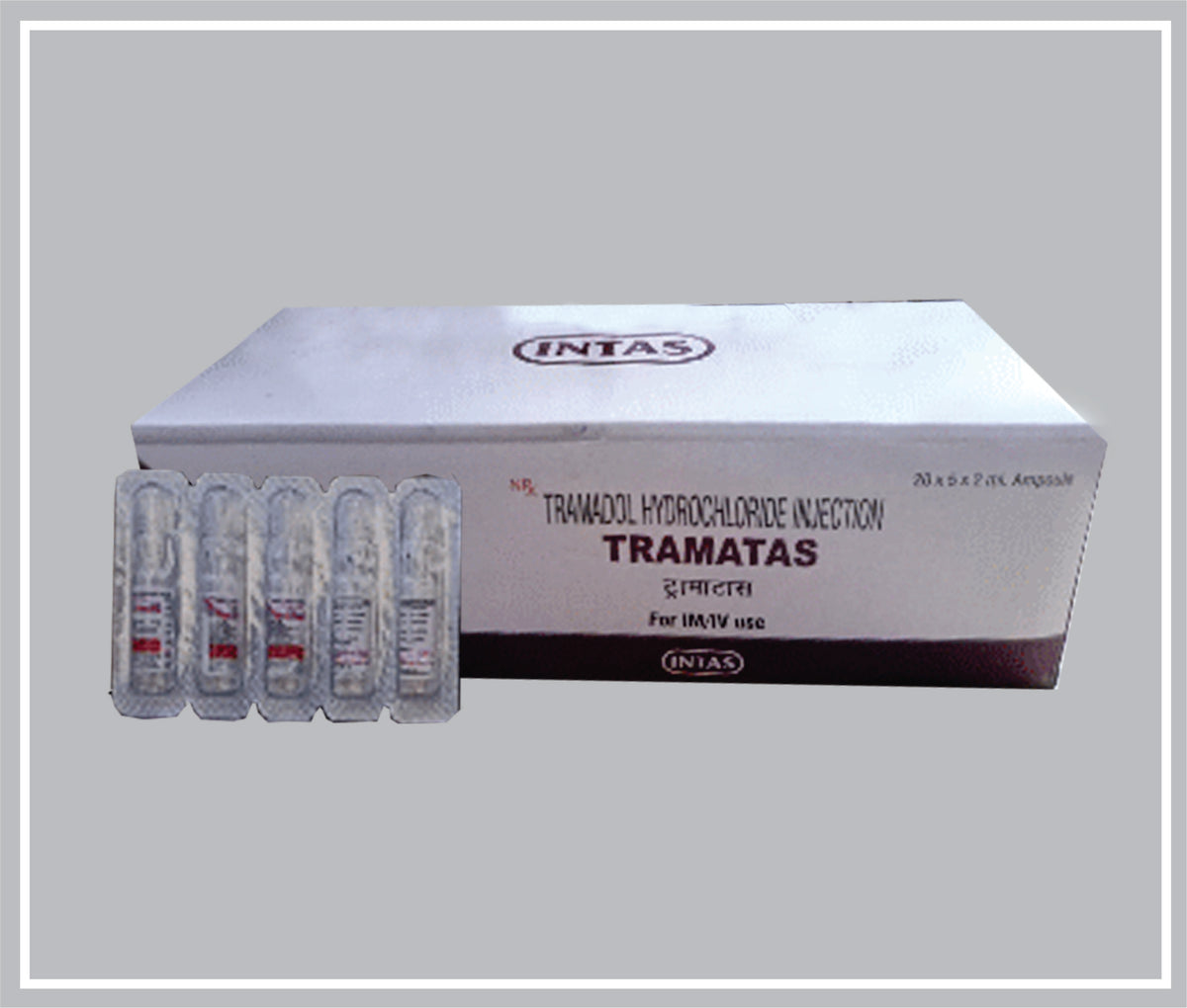 Tramatas Inj 2 Ml (Tramadol 50 Mg Inj) By Intas