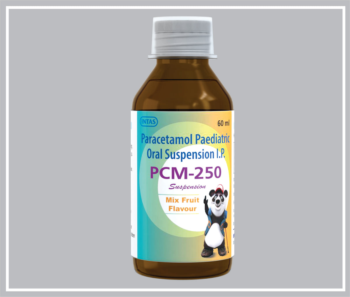 Pcm-250 Suspension 60Ml (Paracetamol 250 Mg/5 Ml Susp) By Intas