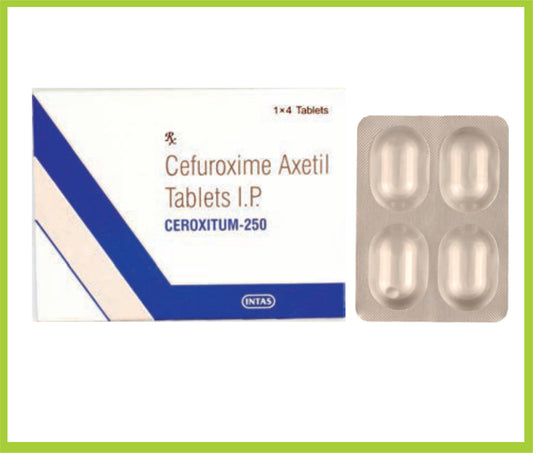 Ceroxitum-250 4 Tab Cefuroxime 250 mg   by Intas