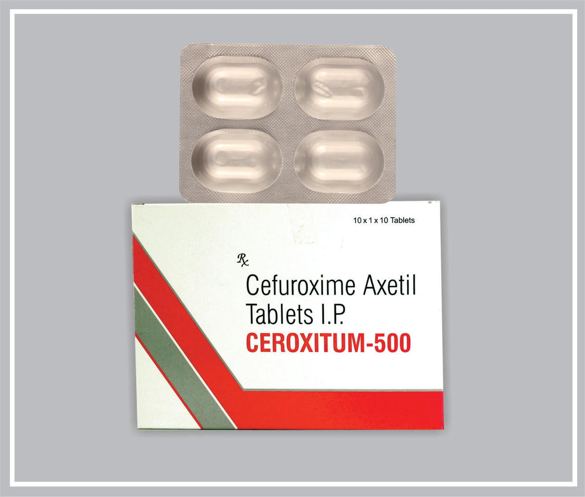 Ceroxitum-500 4 Tab (Cefuroxime Axetil 500 Mg Tab) By Intas