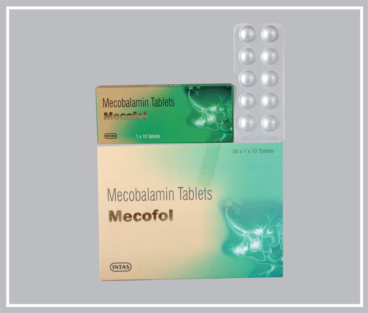 Mecofol 10 Tab (Methylcobalamin 500 Mcg Tab) By Intas