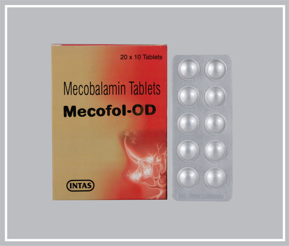 Mecofol-Od 10 Tab (Methylcobalamin 1500 Mcg Tab) By Intas