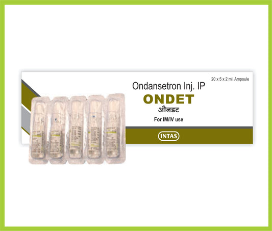 Ondet-2 Inj. 2Ml Ondansetron 2 mg by Intas