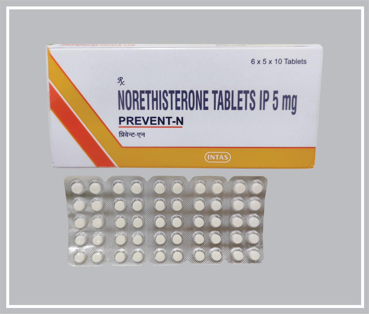 Prevent N 10 Tab (Norethisterone 5 Mg Tab) By Intas