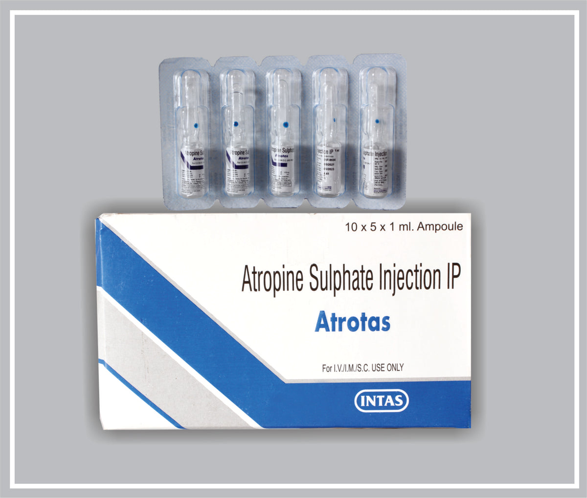 Atrotas 1Ml Inj (Atropine 0.6 Mg/Ml Inj) By Intas