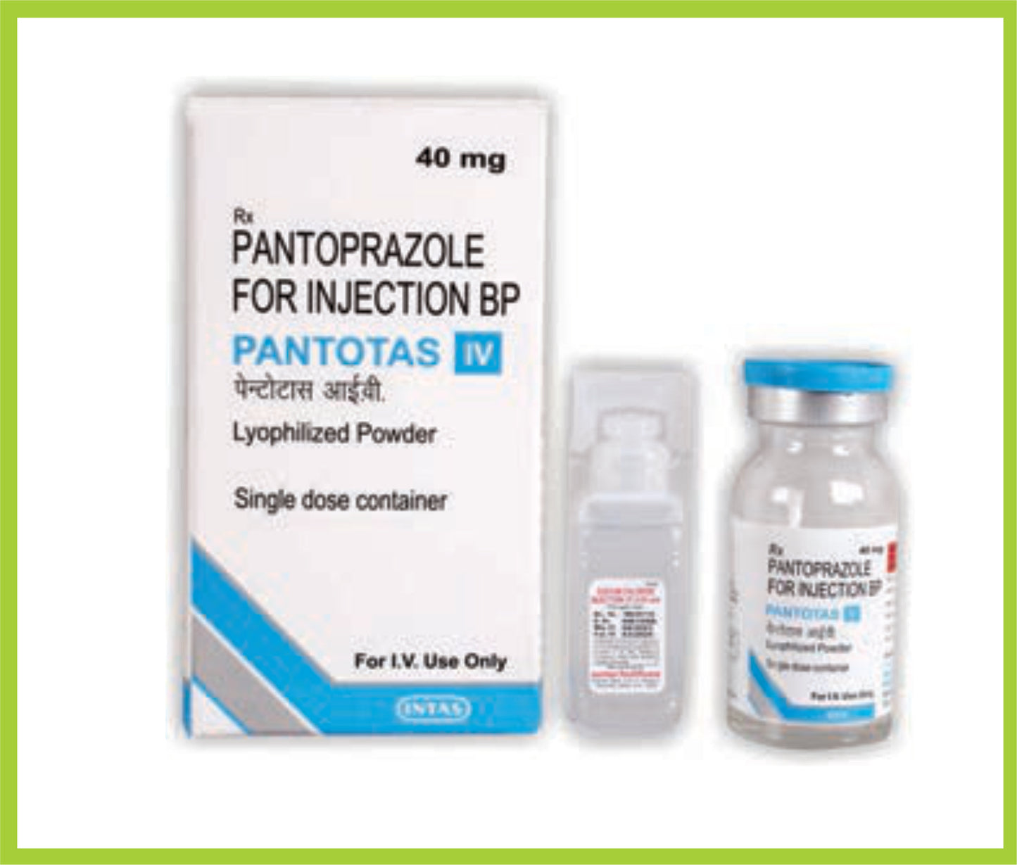 PANTOTAS IV 40MG (Pantoprazole Sodium 40 mg) by Intas
