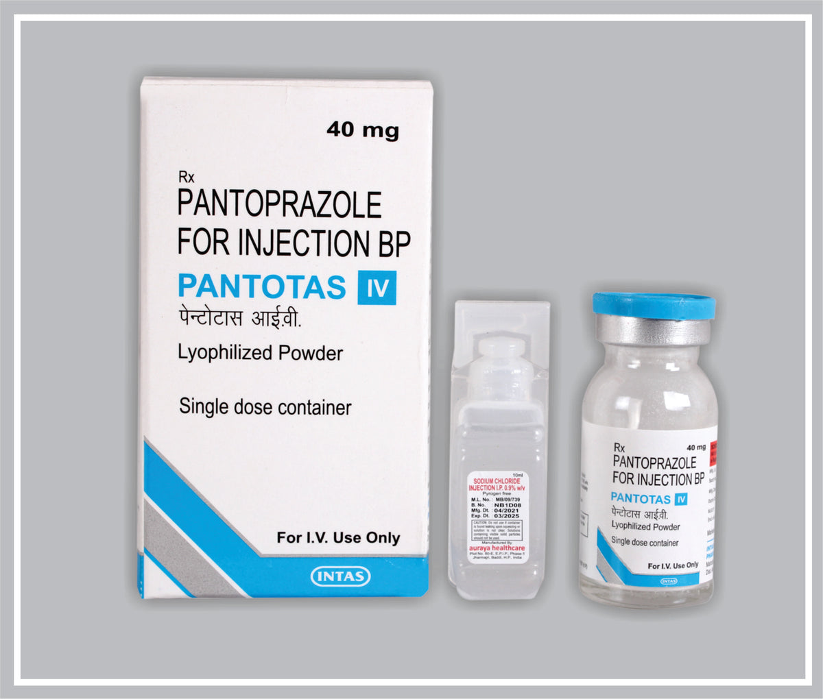 Pantotas Iv 40Mg (Pantoprazole 40 Mg Inj) By Intas