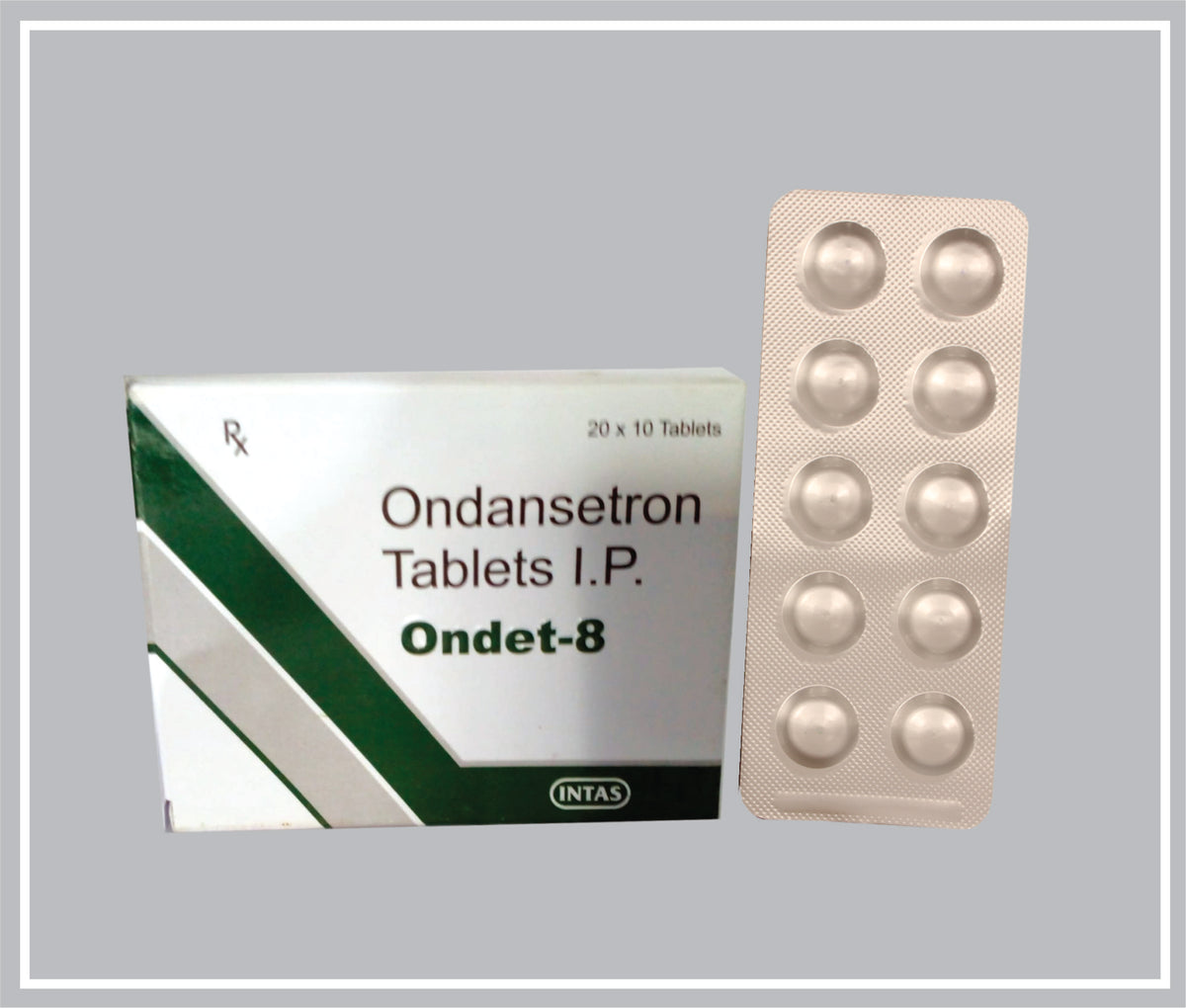 Ondet-8 10 Tab (Ondansetron 8 Mg Tab) By Intas