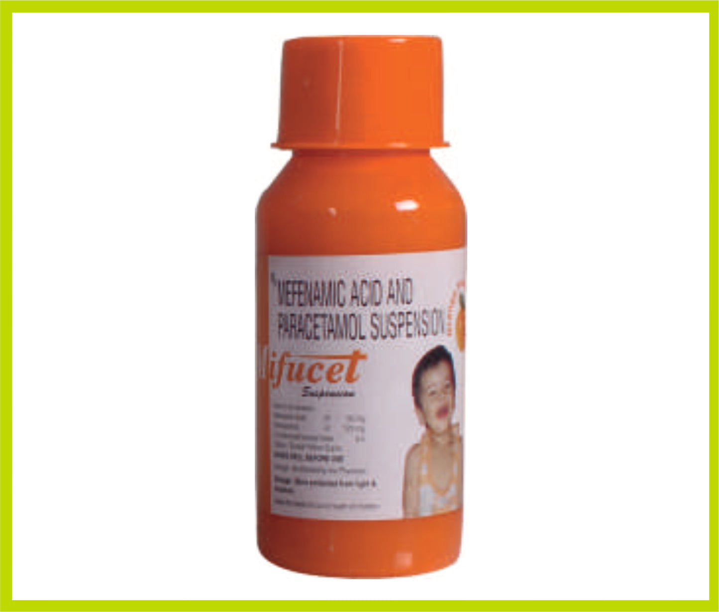 Mifucet Sus 60 Ml Mefenamic Acid 50 mg + Paracetamol 125 mg by Intas