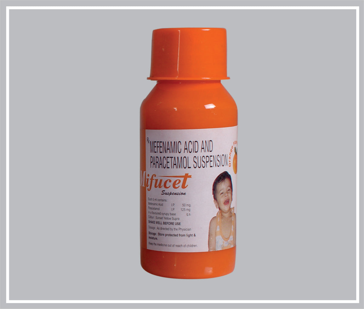 Mifucet Sus 60 Ml (Mefenamic Acid 50 Mg/5 Ml, Paracetamol 125 Mg/5 Ml Susp) By Intas