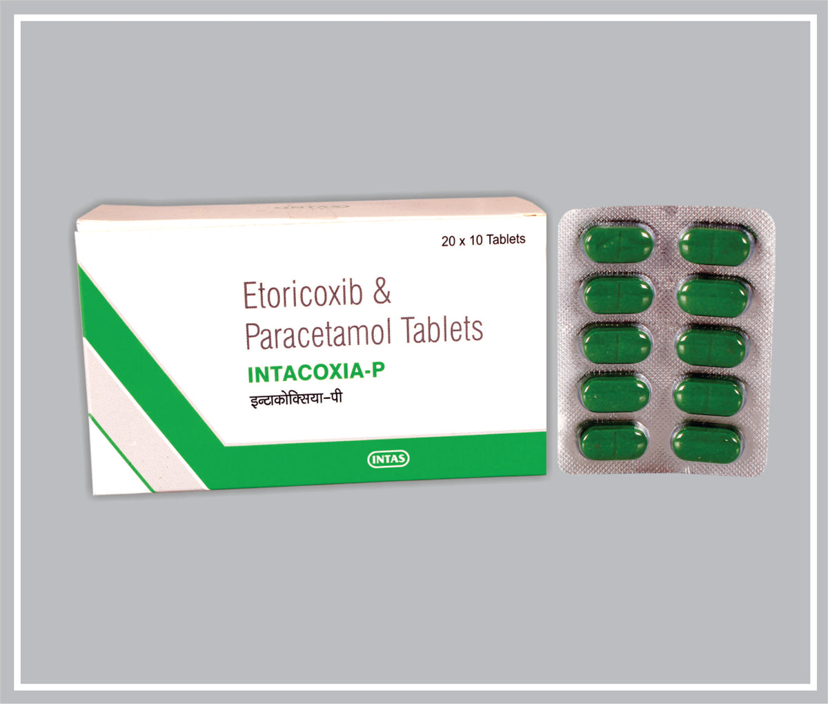 Intacoxia - P 10 Tab (Etoricoxib 60 Mg, Paracetamol 325 Mg Tab) By Intas