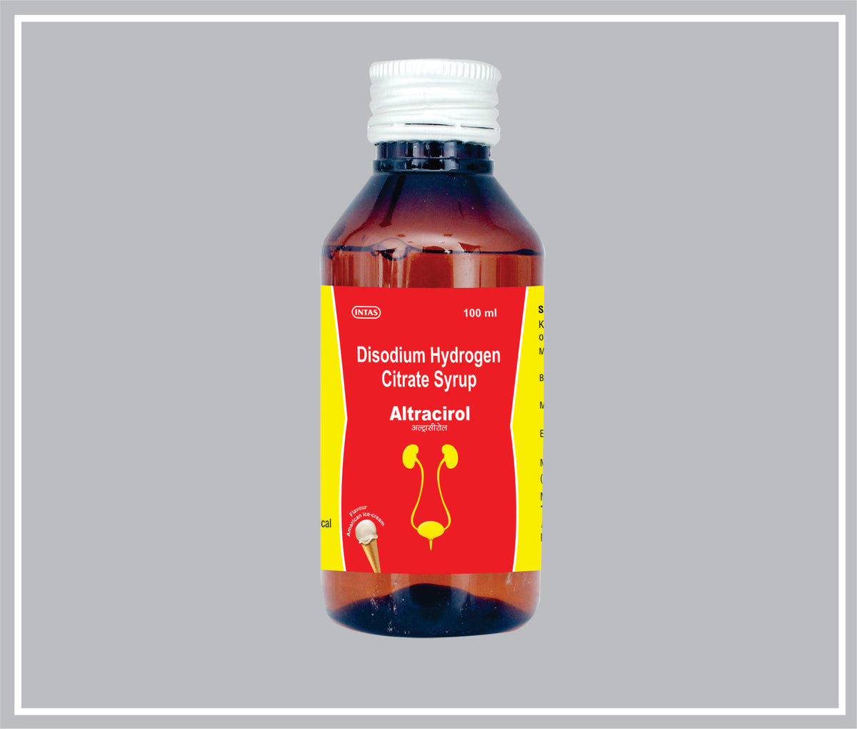 Altracirol 100 Ml (Disodium Hydrogen Citrate 1.25 G/5 Ml) By Intas