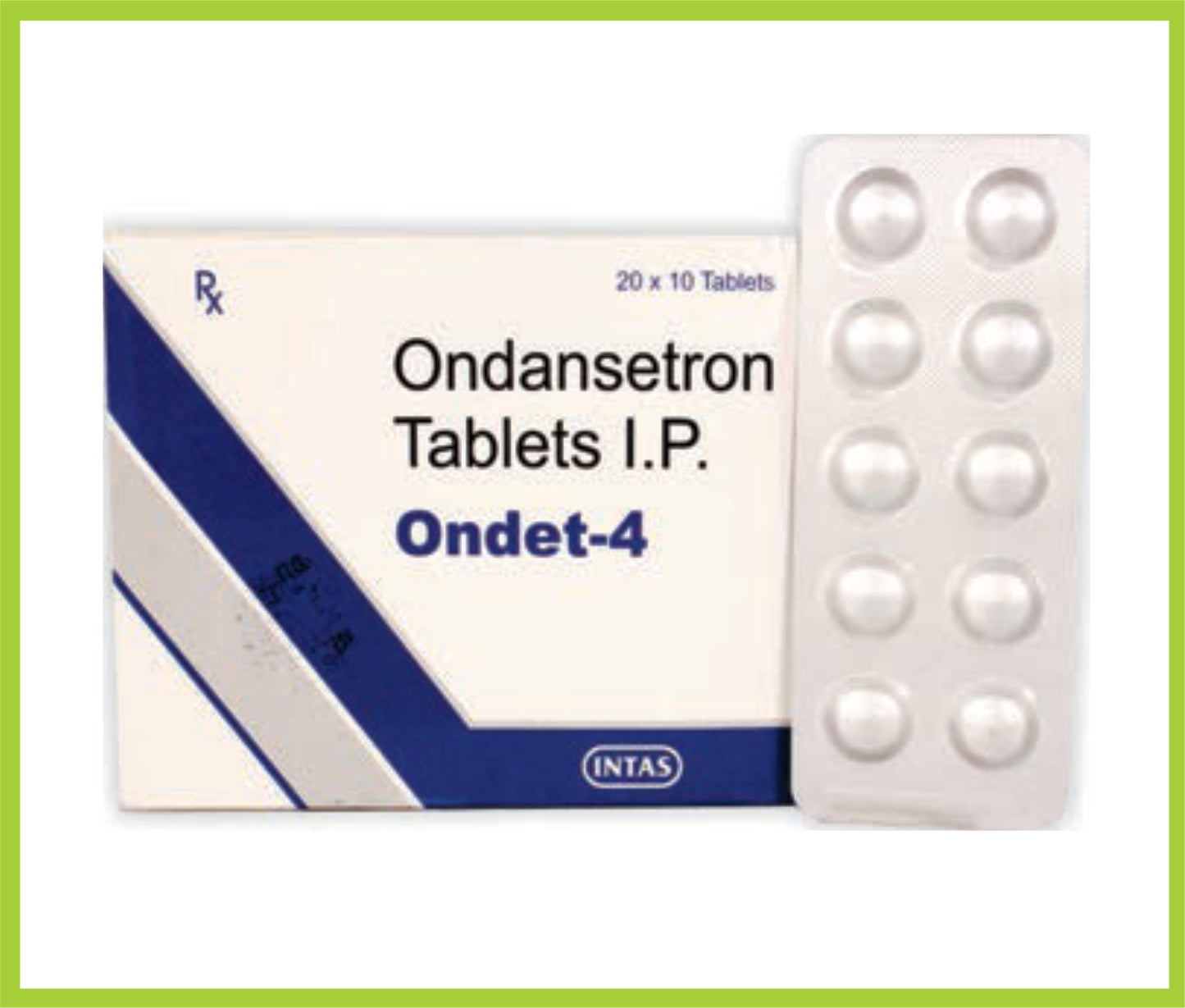 Ondet-4 10 Tab Ondansetron 4 mg by Intas