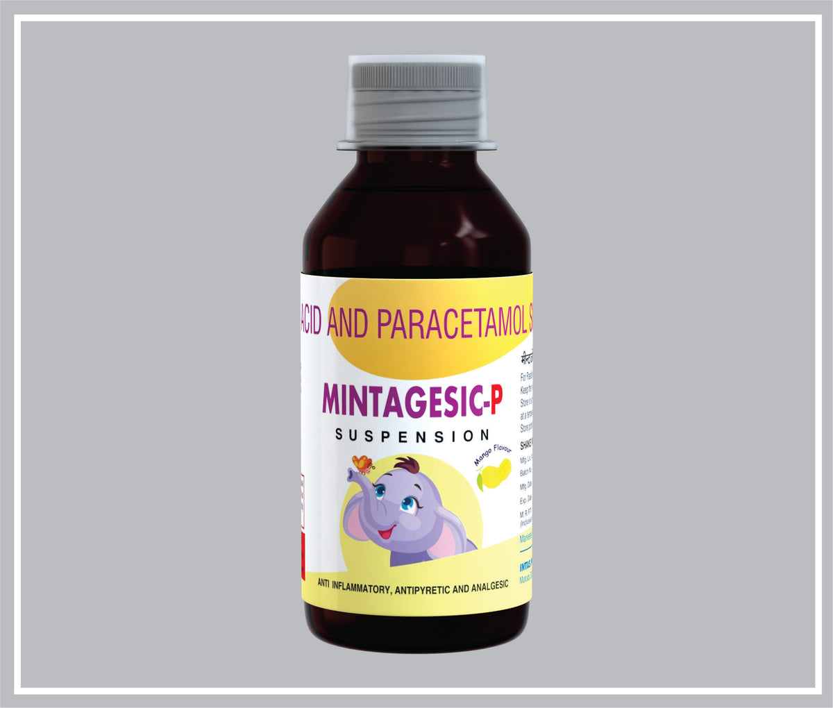 Mintagesic P Sus 60Ml (Mefenamic Acid 50Mg + Paracetamol 125Mg /5Ml, Mango Flavour) By Intas