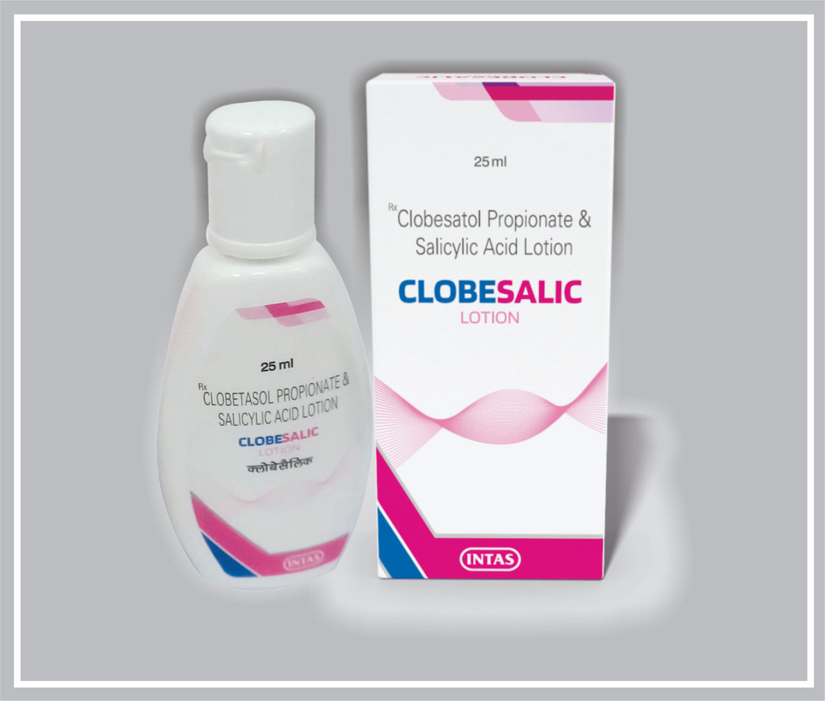 Clobesalic Lotion 25 Ml (Clobetasol Propionate 0.05% W/V, Salicylic Acid 3% W/V Lotion) By Intas