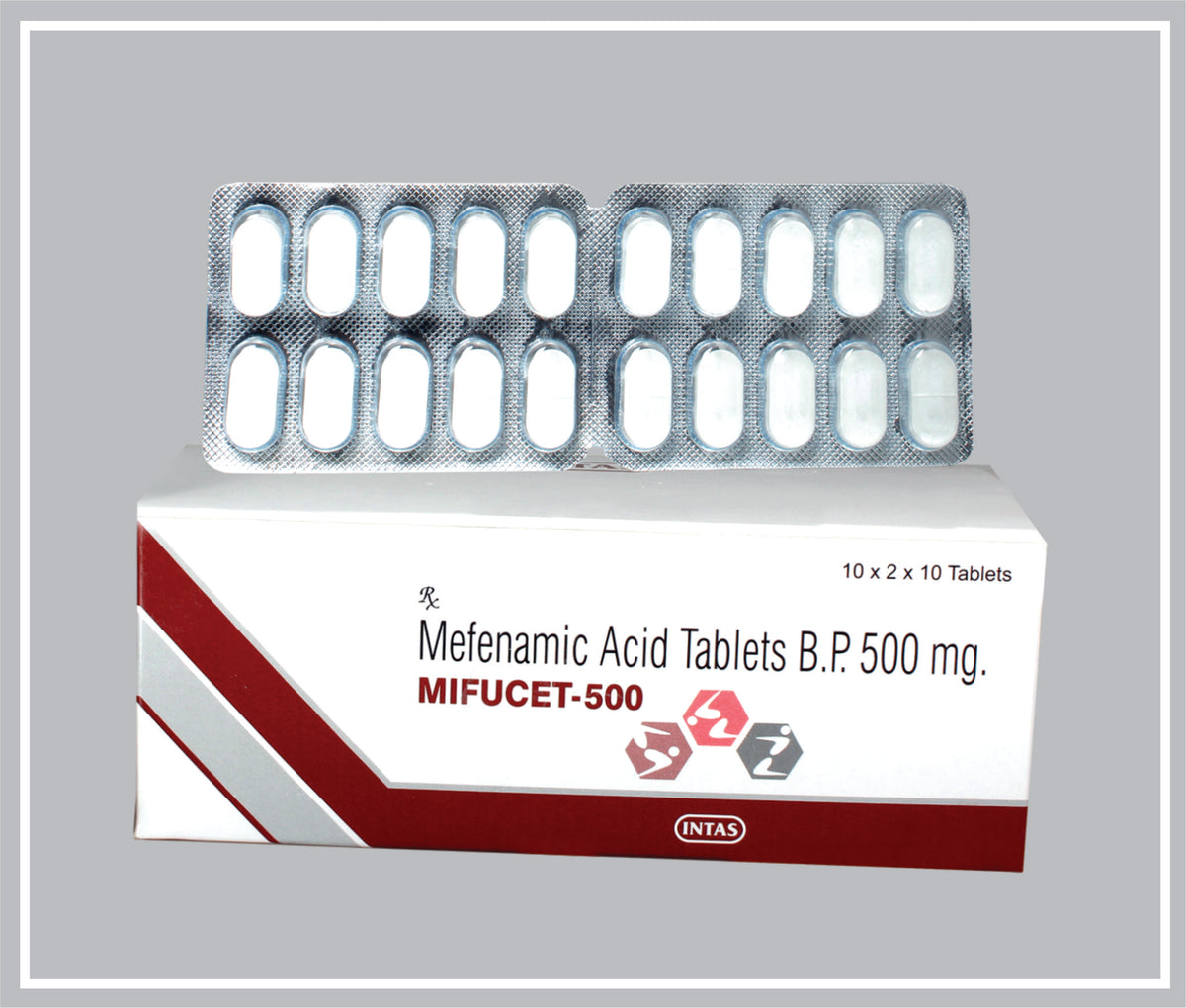 Mifucet 500 10 Tab (Mefenamic Acid 500 Mg Tab) By Intas
