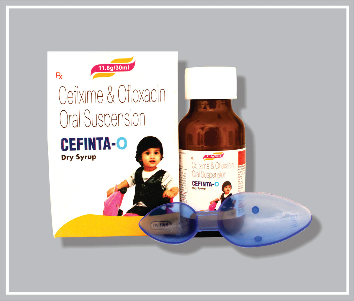 Cefinta-O Ds 30 Ml (Cefixime 50 Mg, Ofloxacin 50 Mg Dry Syr) By Intas