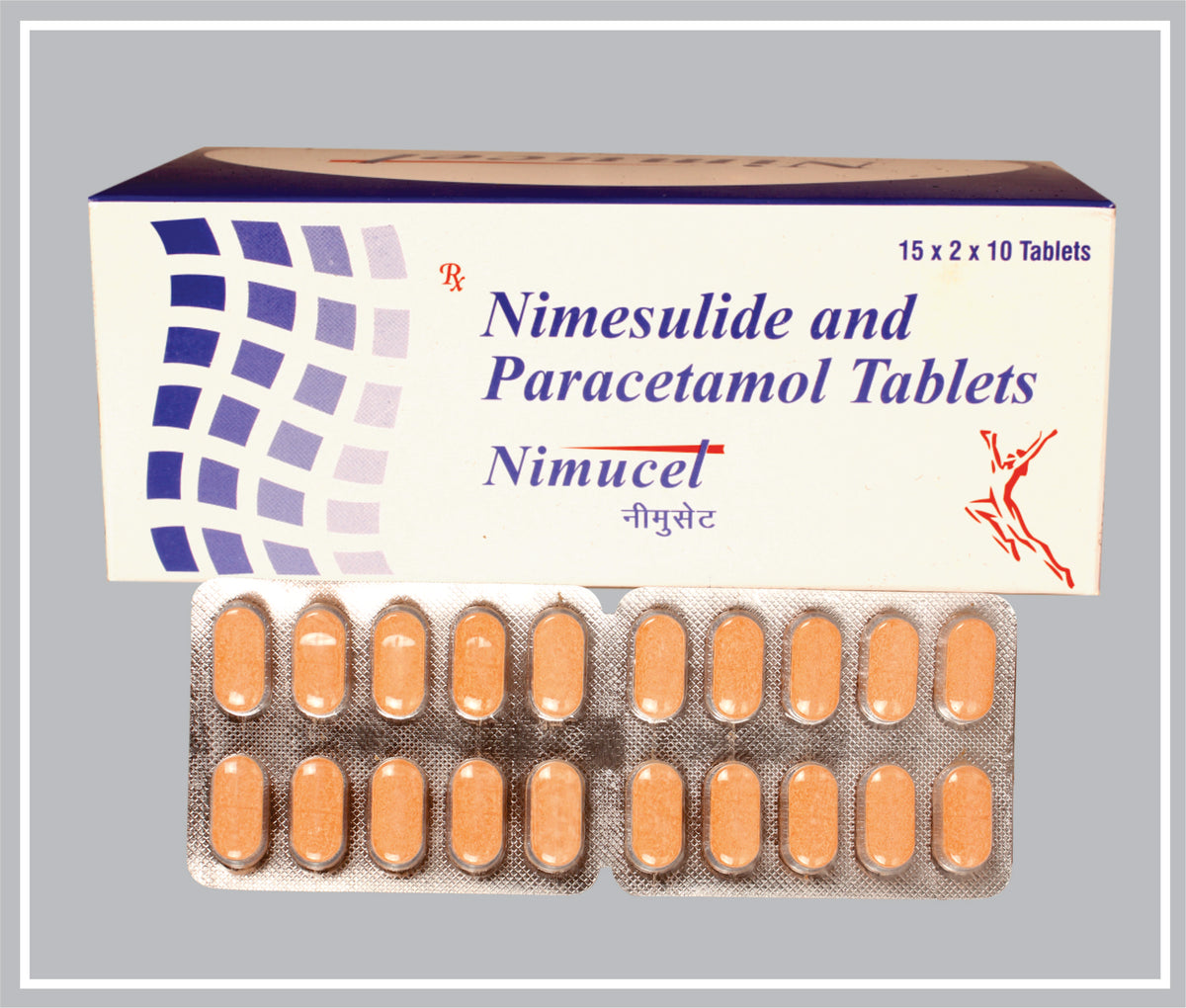 Nimucet 10 Tab (30X10 Tab) (Nimesulide 100 Mg, Paracetamol 325 Mg Tab) By Intas