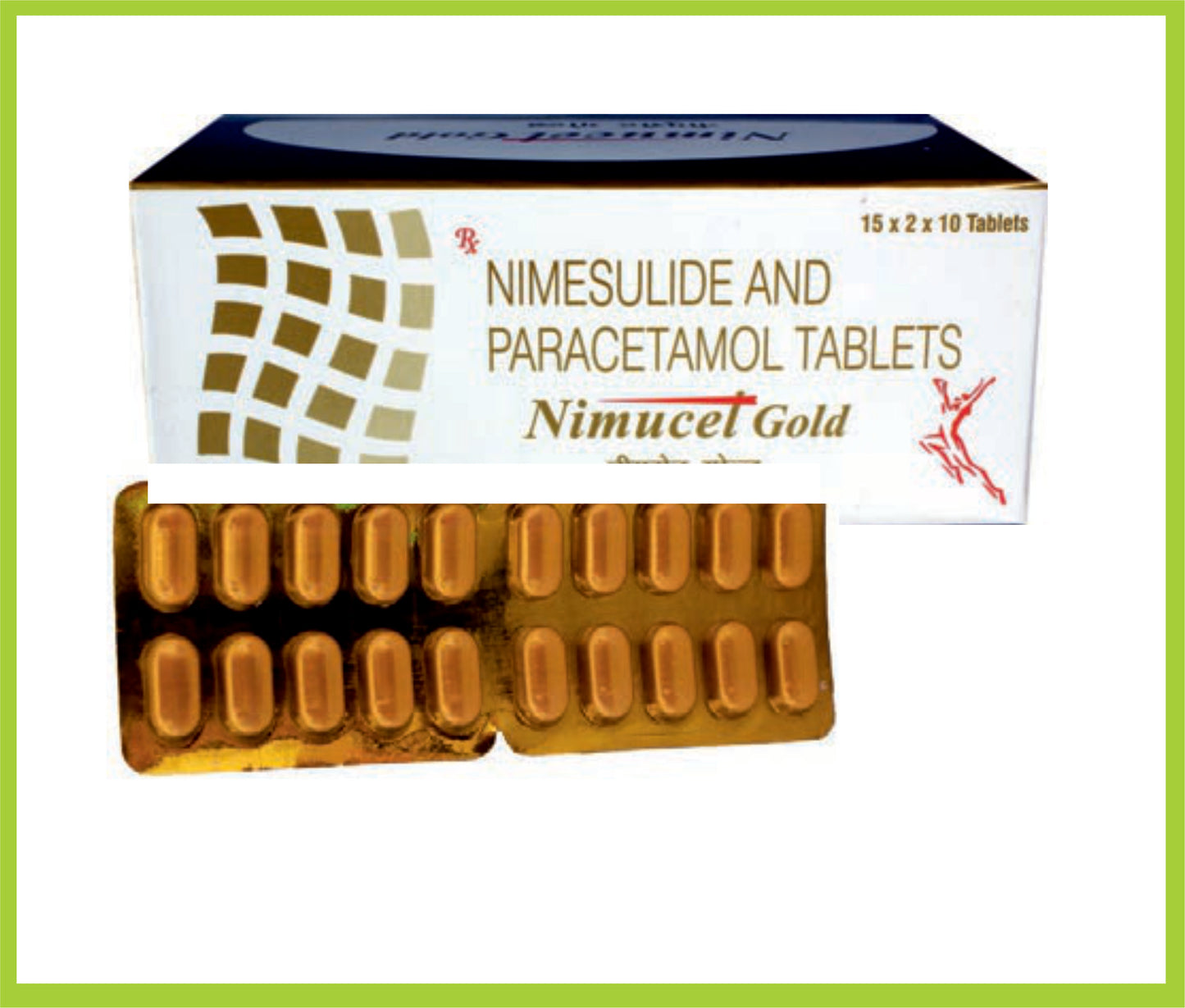 Nimucet Gold Tab (30X10 Tab) Not found by Intas