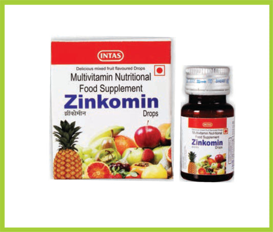 Zinkomin Drops 15 Ml Zinc + Multivitamin by Intas