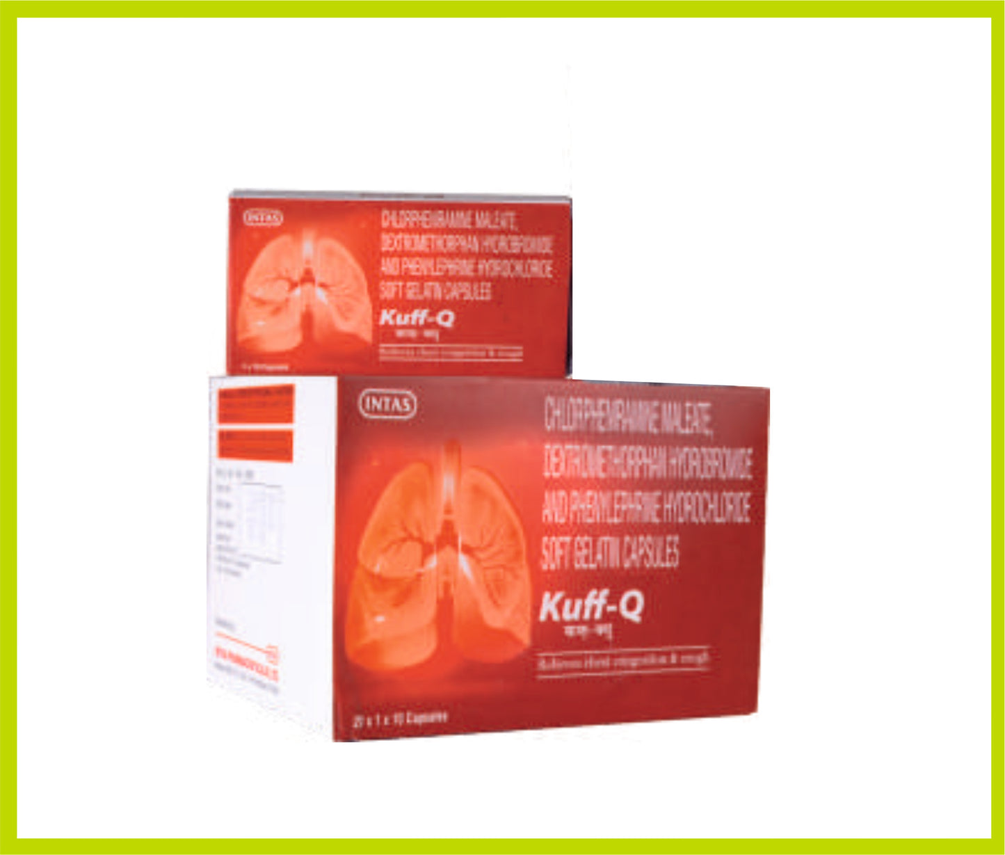 KUFF-Q 10 CAP (Dextromethorphan Hydrobromide 10 mg + Phenylephrine Hydrochloride 5 mg + Chlorpheniramine Maleate 2 mg) by Intas