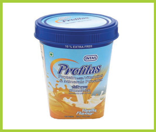 Protitas 220 Gm (Vanilla) Protein Powder Vanilla by Intas