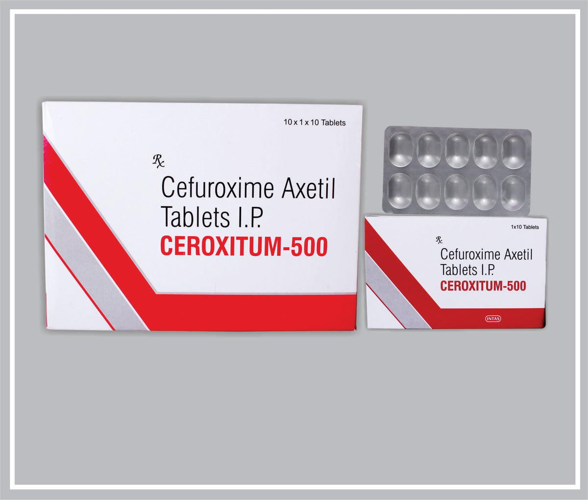 Ceroxitum-500 10Tab (Cefuroxime Axetil 500 Mg Tab) By Intas