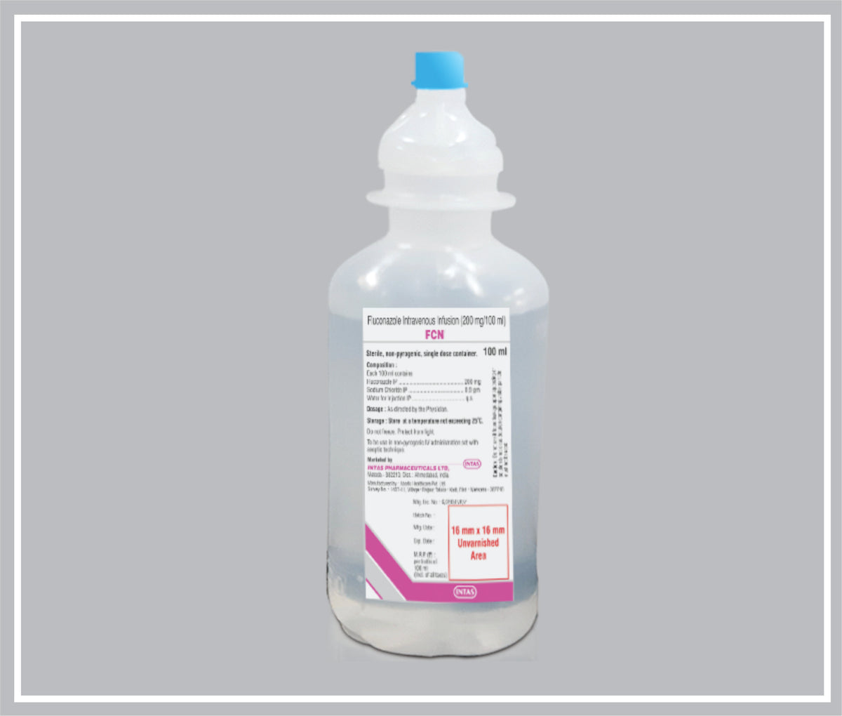 Fcn 100 Ml (Fluconazole 200 Mg, Sodium Chloride 0.9 G Infusion) By Intas