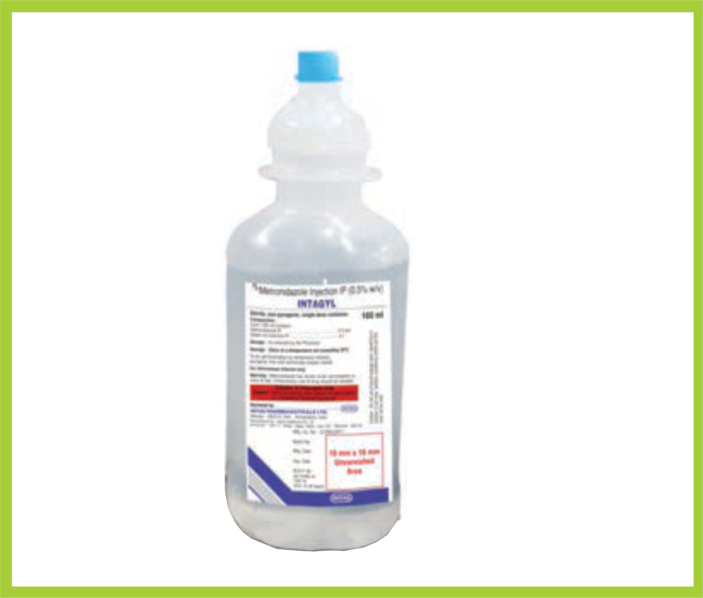 INTAGYL 100 ML (Metronidazole 500 mg) by Intas