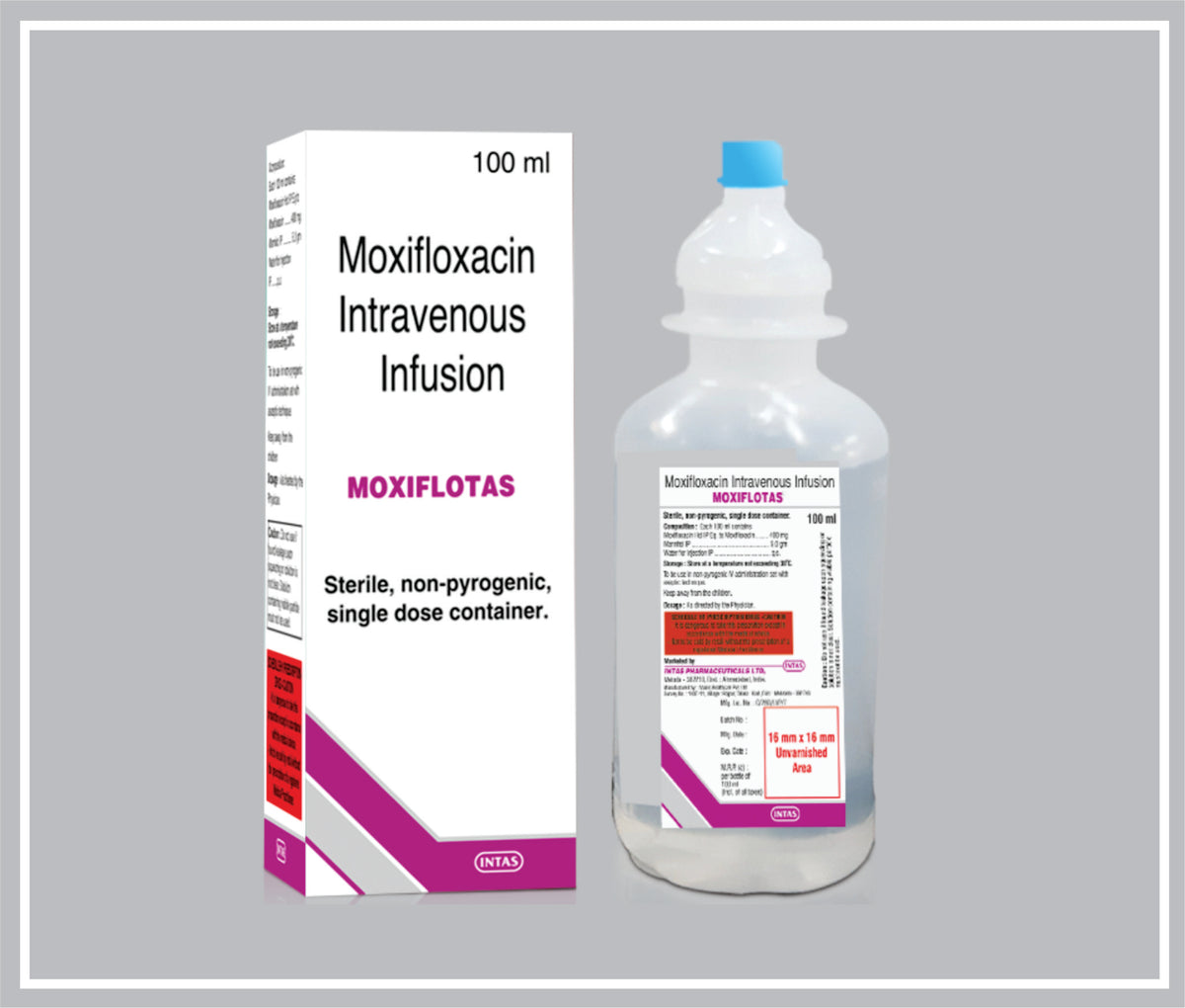 Moxiflotas 100 Ml (Moxifloxacin 400 Mg) By Intas