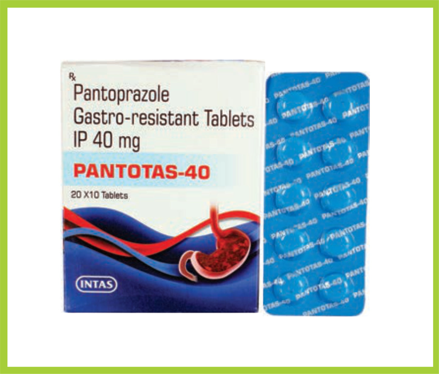 PANTOTAS 40 10 TAB (Pantoprazole 40 mg) by Intas