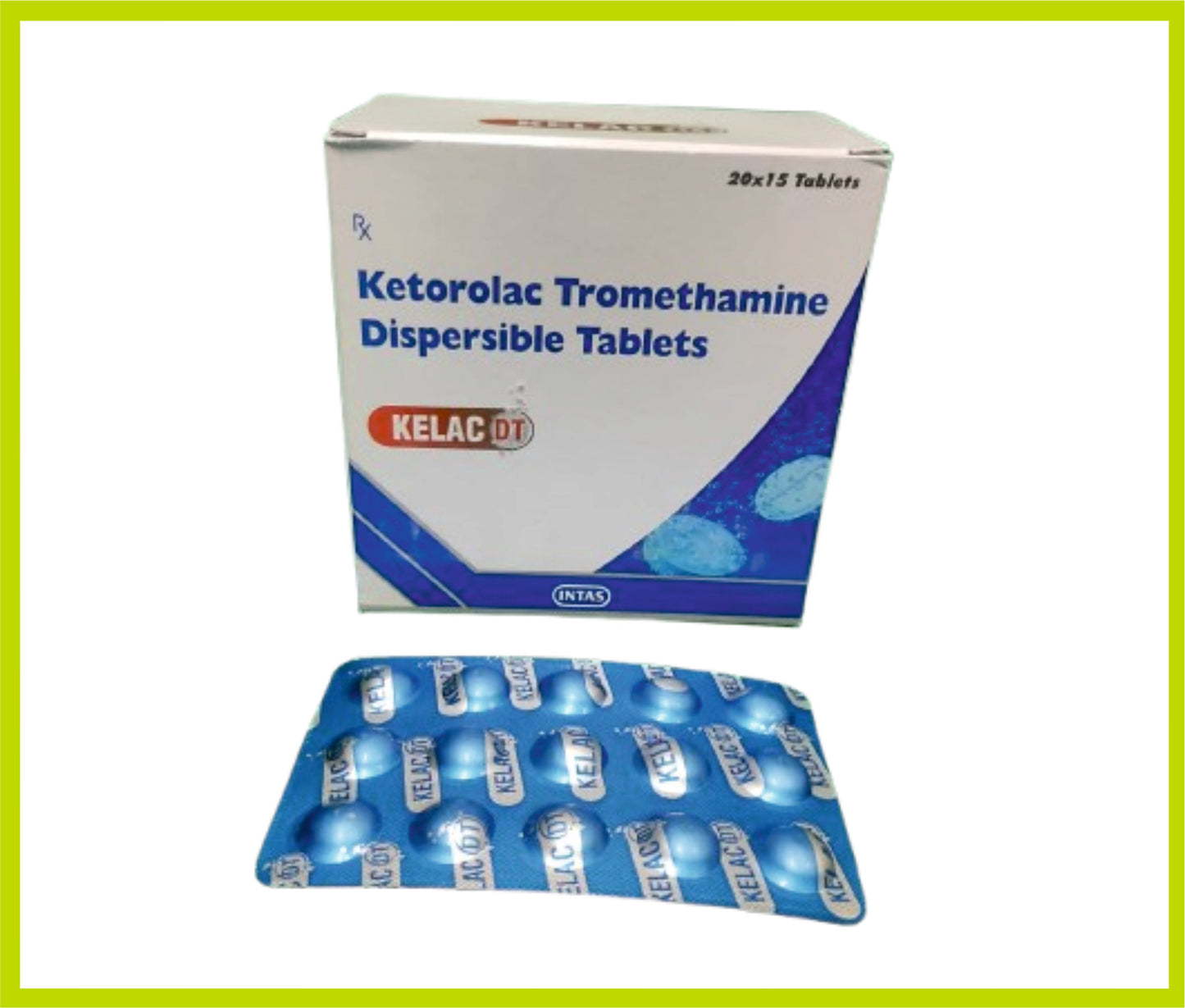KELAC DT 15 TAB (Ketorolac Tromethamine 10 mg) by Intas