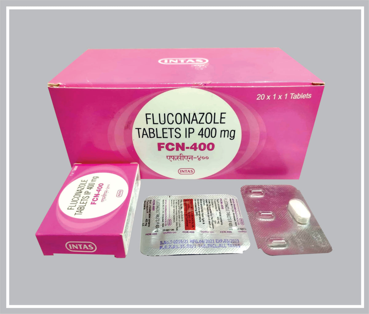Fcn 400 (Fluconazole 400 Mg) By Intas