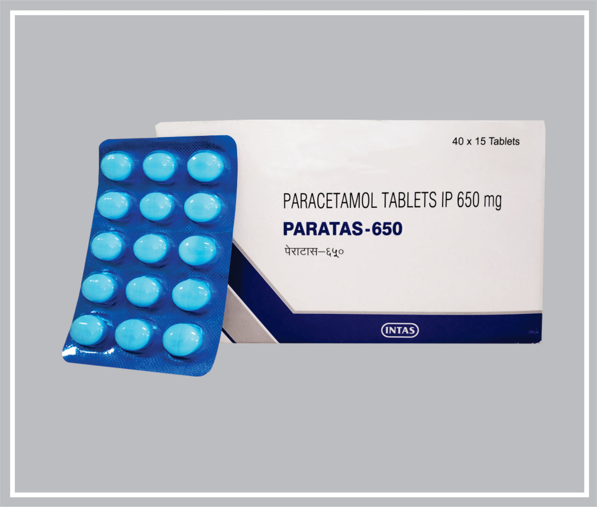 Paratas 650 15 Tab (Paracetamol 650 Mg Tab) By Intas
