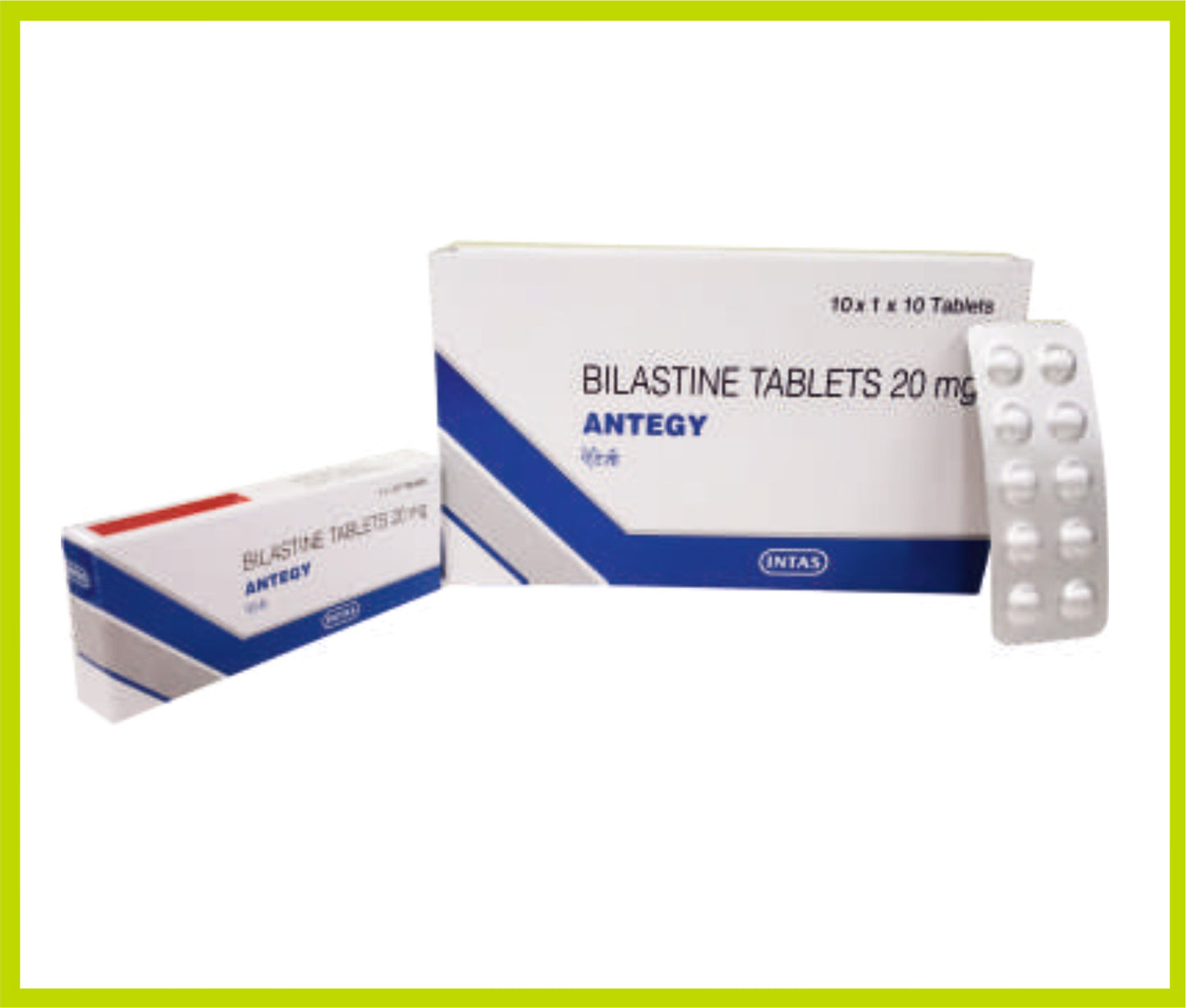 ANTEGY 10 TAB (71) (Bilastine 20 mg) by Intas