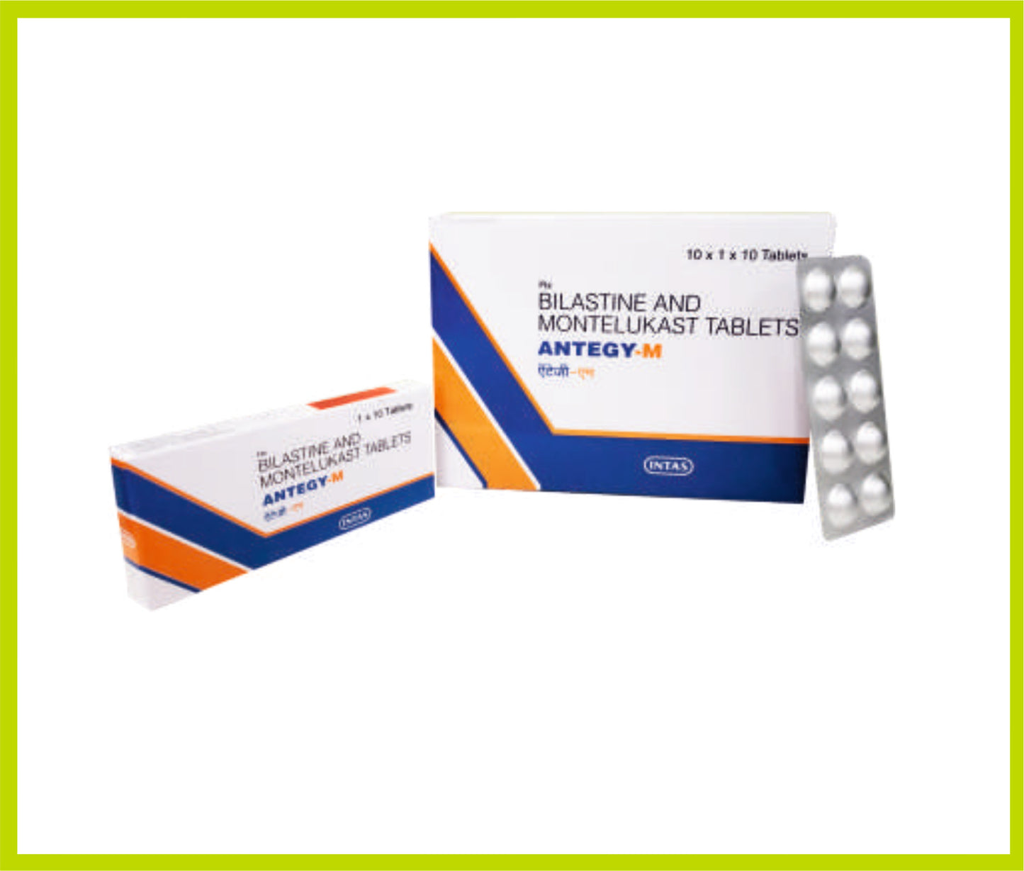 ANTEGY M 10 TAB (71) (Bilastine 20 mg + Montelukast 10 mg) by Intas