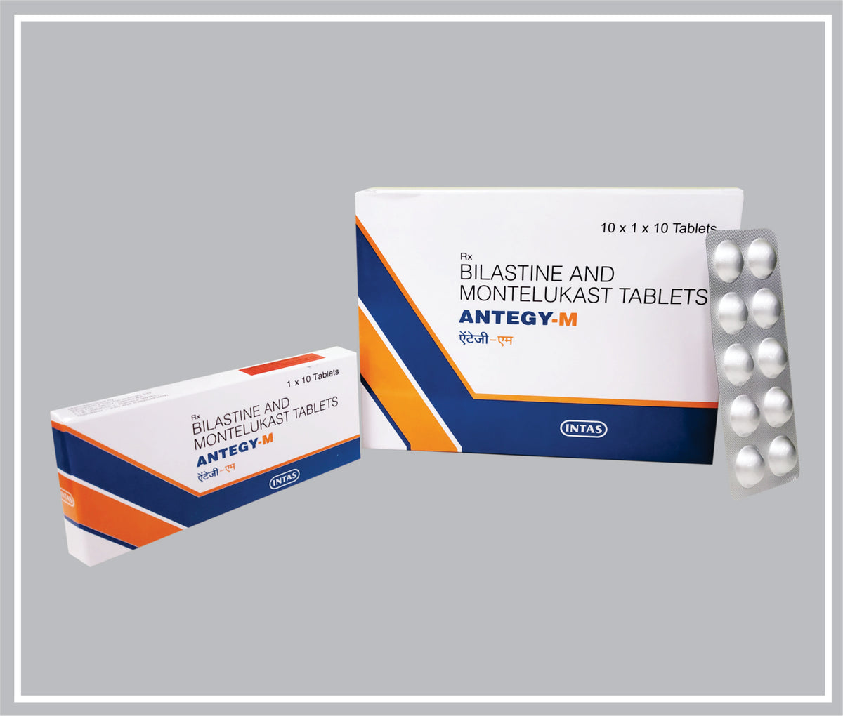 Antegy M 10 Tab (71) (Bilastine 20 Mg, Montelukast 10 Mg Tab) By Intas