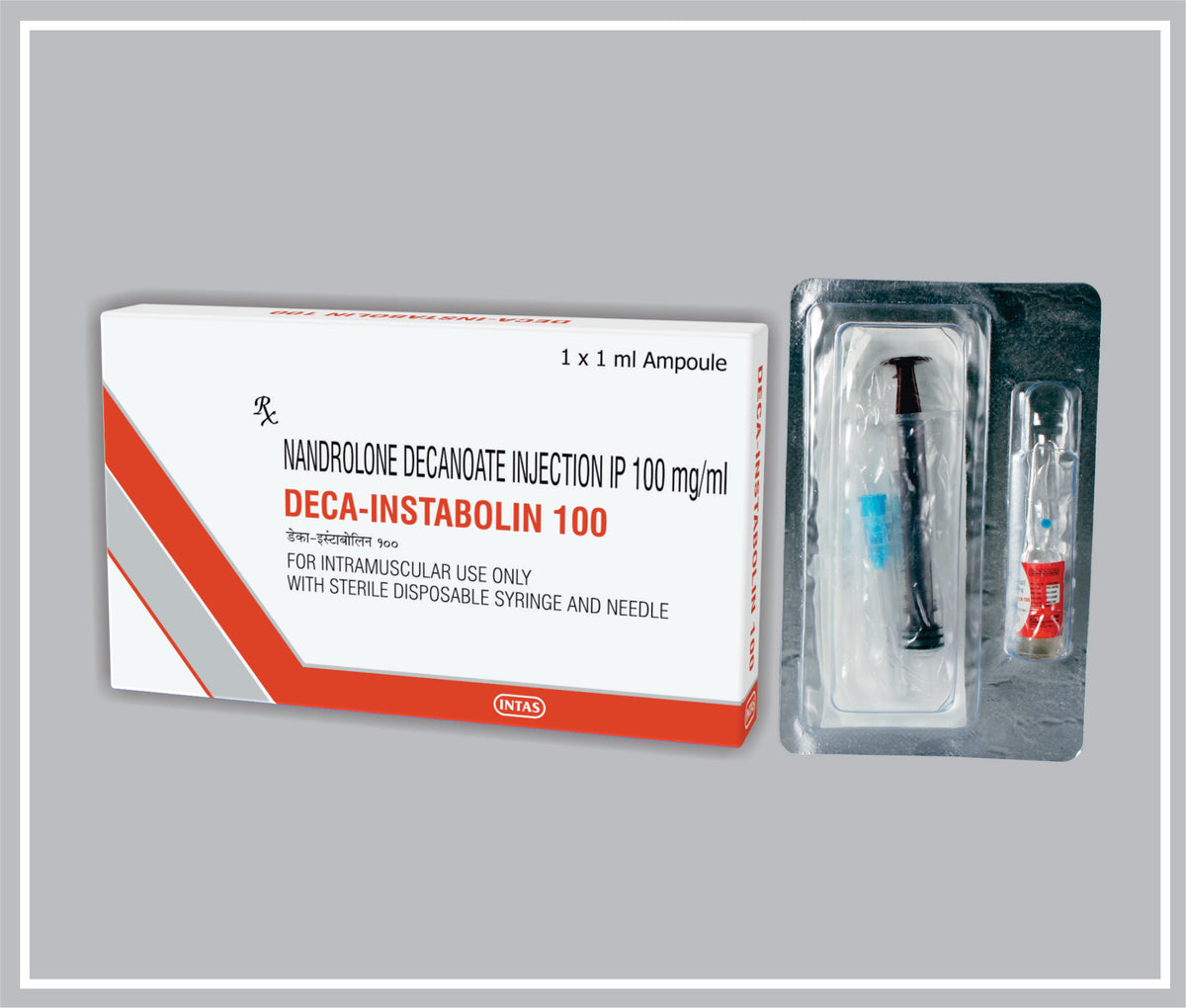 Deca-Intabolin-100 Inj. 1Ml (Nandrolone Decanoate Inj 100Mg /Ml ) By Intas