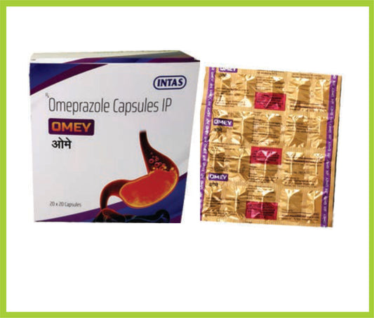 Omey 20 Cap (Combo) Omeprazole 20 mg by Intas