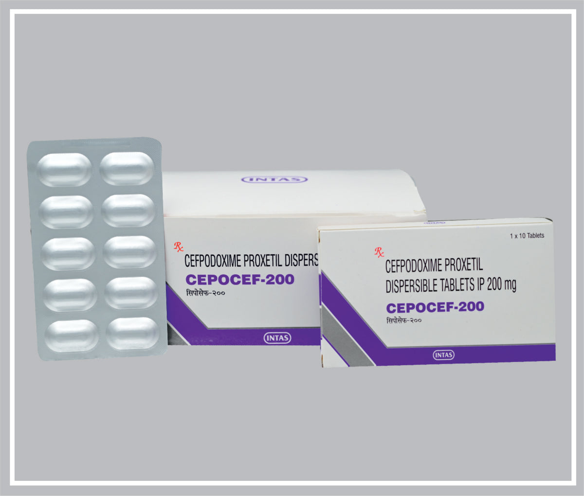 Cepocef-200 10 Tab (Oval) (Cefpodoxime Proxetil 200 Mg Oval Tab) By Intas