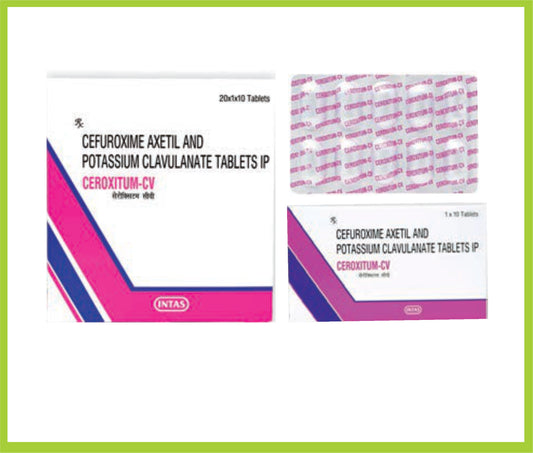 Ceroxitum-Cv (10T) Cefuroxime 500 mg + Clavulanic Acid 125 mg by Intas