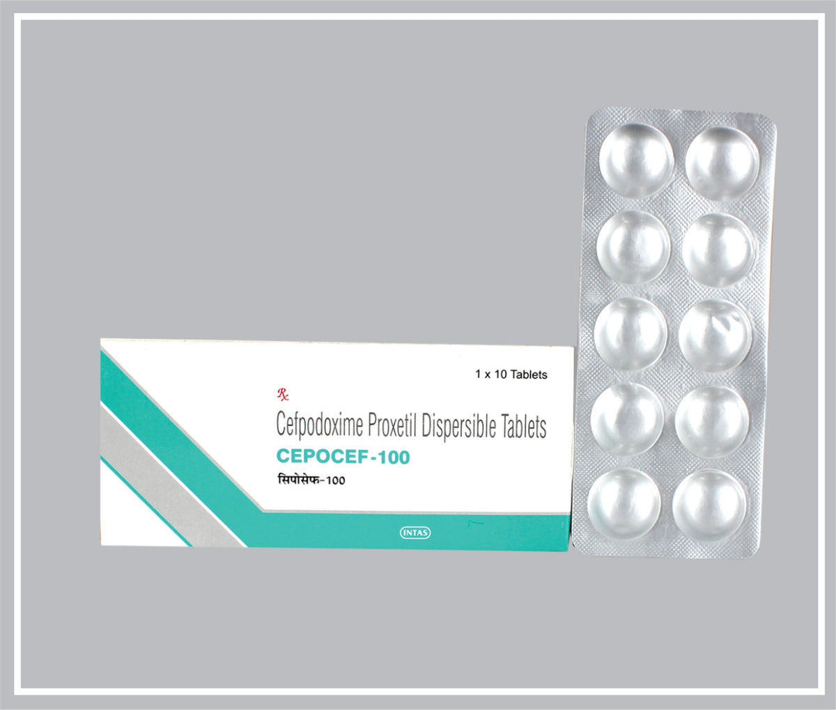 Cepocef-100 10 Tab (Cefpodoxime Proxetil 100Mg Dispersible Tablet) By Intas