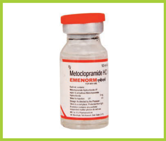 Emenorm Inj. 10Ml Metoclopramide 5 mg by Intas
