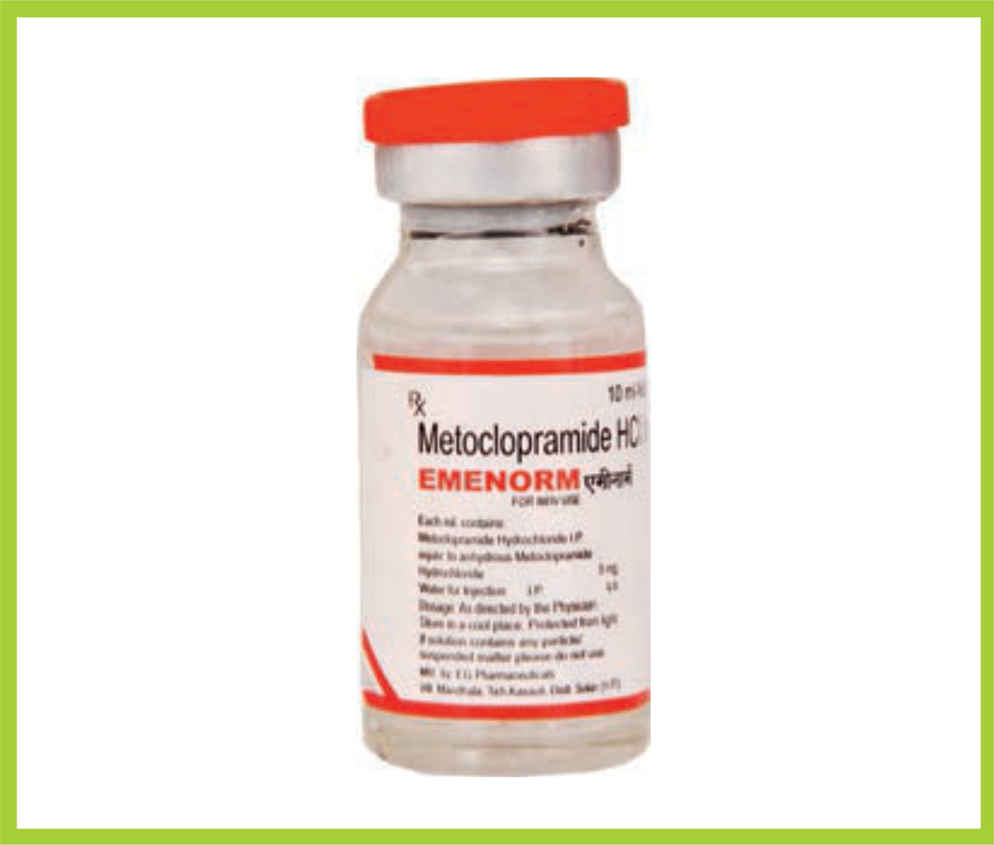 Emenorm Inj. 10Ml Metoclopramide 5 mg by Intas