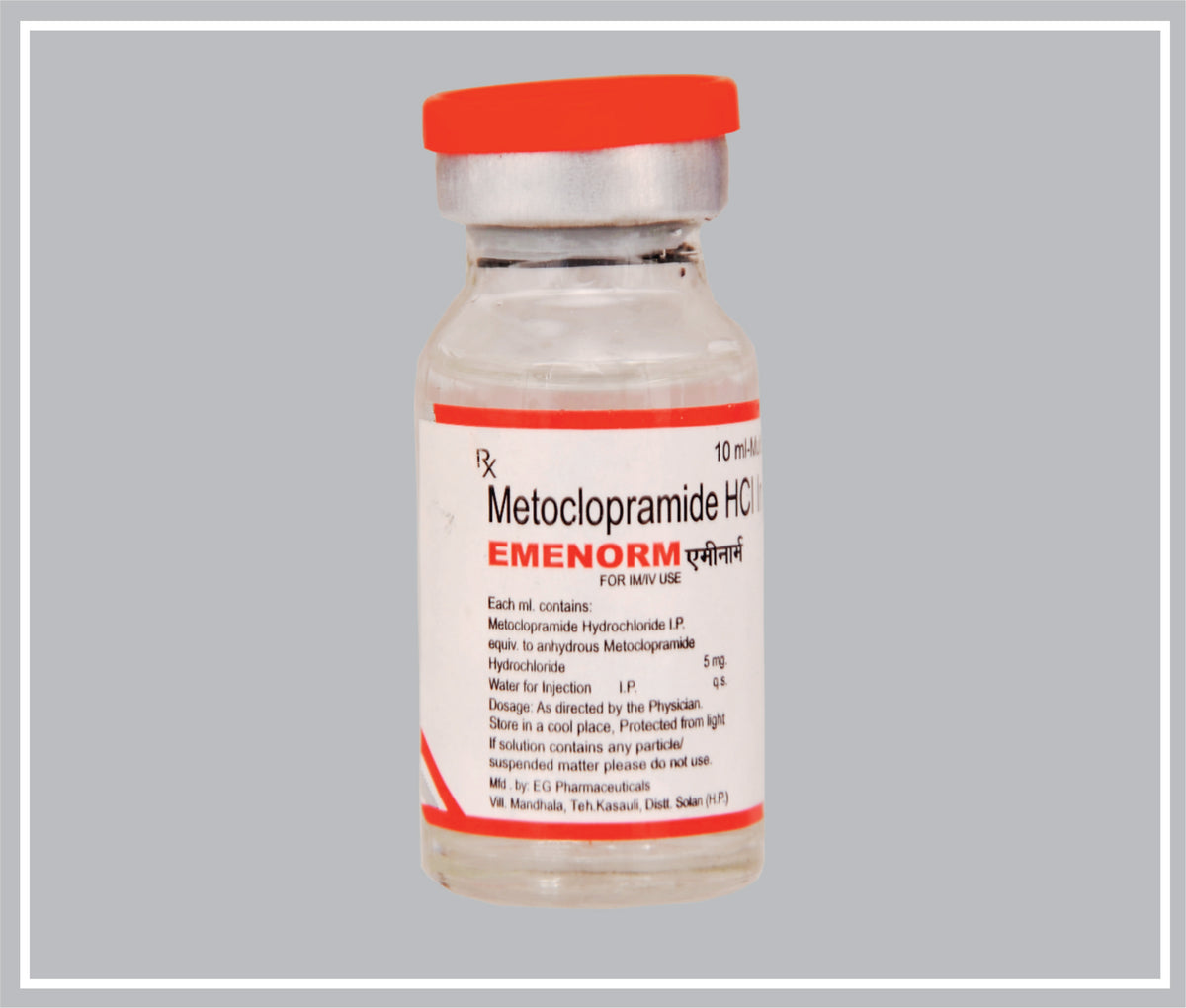 Emenorm Inj. 10Ml (Metoclopramide 5 Mg Inj) By Intas
