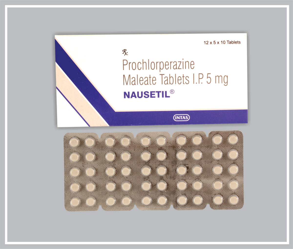 Nausetil 10 Tab (Prochlorperazine Maleate 5Mg ) By Intas