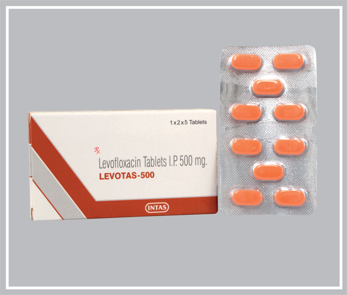 Levotas-500 5 Tab (Levofloxacin 500 Mg Tab) By Intas
