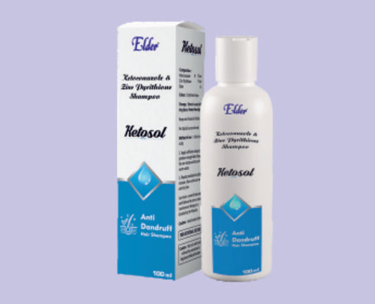 KETOSOL SHAMPOO 100ML ( Ketoconazole 2%, Zinc Pyrithione (ZPTO) 1% ) by Elder